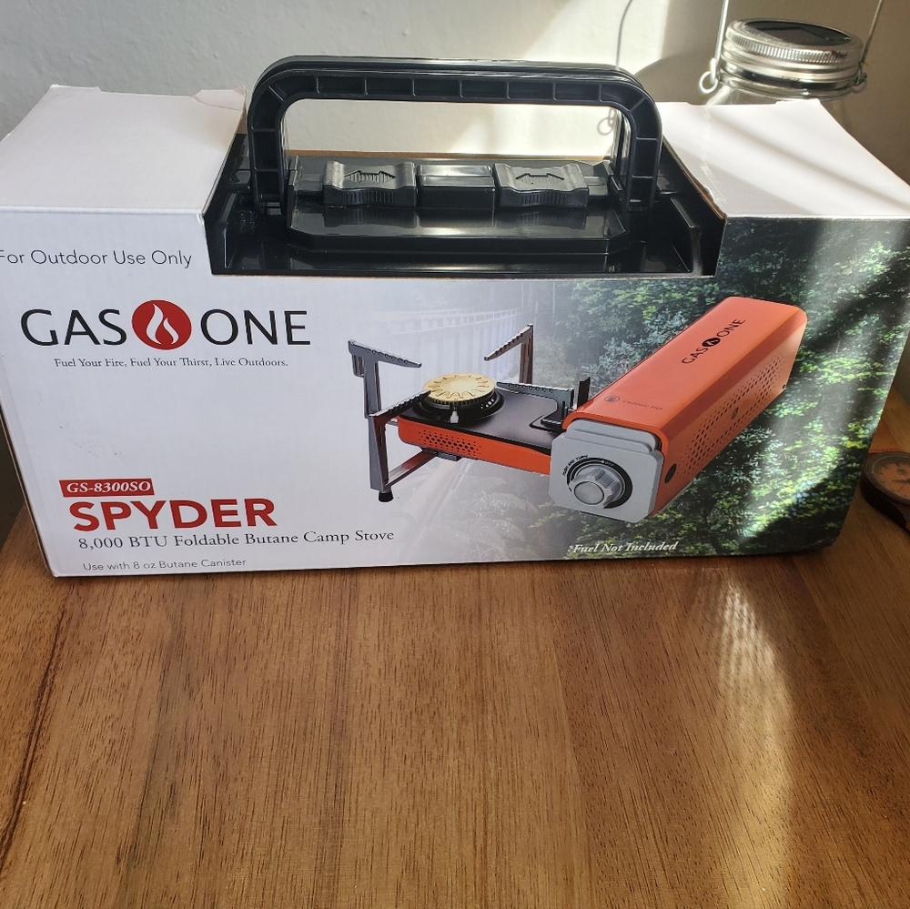 SPYDER FOLDABLE COMPACT Portable Butane Camping/Emergency Stove